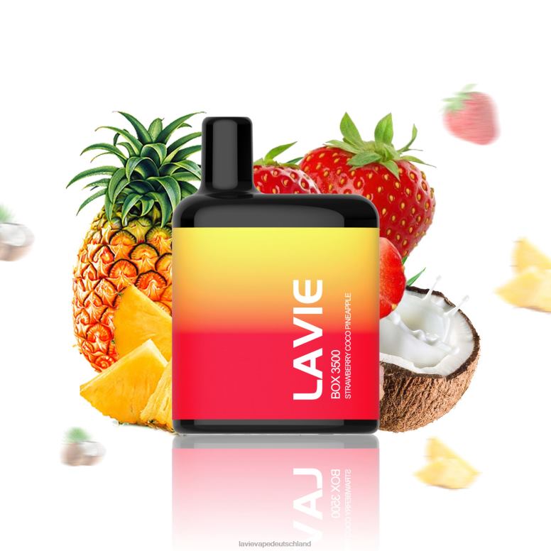 Erdbeer-Kokos-Ananas LAVIE BOX 3500 Züge 8J6P0207 | Lavie Vape Deutschland